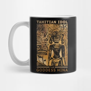 Vintage Tahitian Idol the Goddess Hina Mug